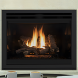 Superior DRT4200 Series Traditional Direct Vent Gas Fireplace with Reflection Black Facade