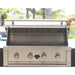 top fires diamond series 36-inch 4-burner natural gas grill built into a countertop