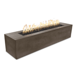 Top Fires Carmen Linear GFRC Gas Fire Pit Chocolate