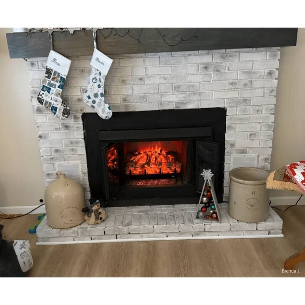 Touchstone Burnbrite with Mantel and Stockings