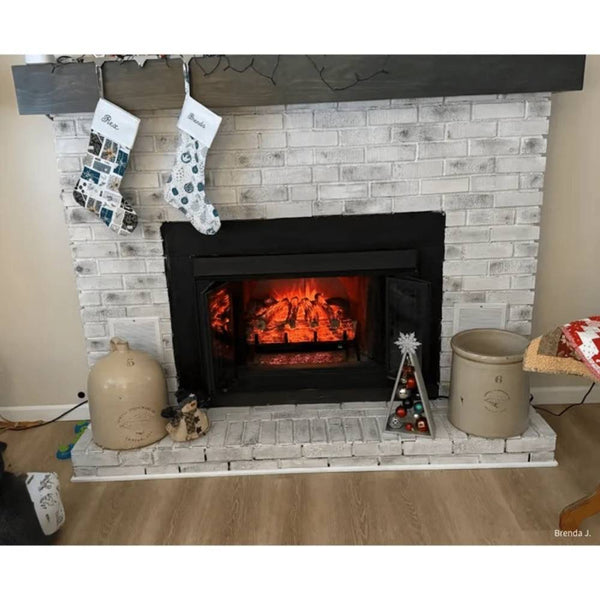 Touchstone Burnbrite with Mantel and Stockings