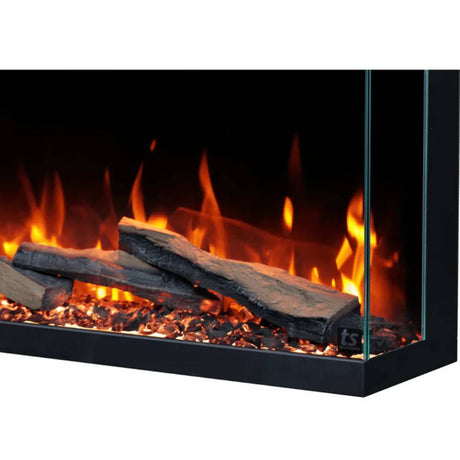 Touchstone Forte Infinity Pro 40-Inch 3-Sided Smart Electric Fireplace Close Up