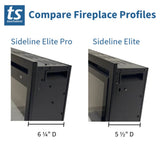sideline elite pro and sideline elite fireplace profiles