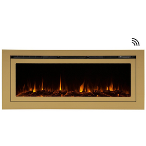 Touchstone Deluxe Gold 50-Inch Built-In Smart Electric Fireplace 86275