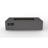 warming trends aon r60 rectangular fire pit table in charcoal