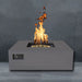 Warming Trends AON S48 Square Fire Table in Charcoal with gray background