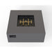 warming trends aon charcoal square fire table with brass burner