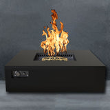 warming trends aon black square fire table with gray background