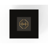 warming trends aon black square fire table, top view