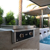 Wildfire 30-Inch Griddle with Brushed Bronze Knobs