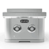 Wildfire Double Side Burner in SS Front View