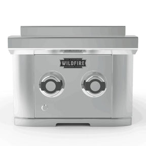 Wildfire Double Side Burner in SS Front View