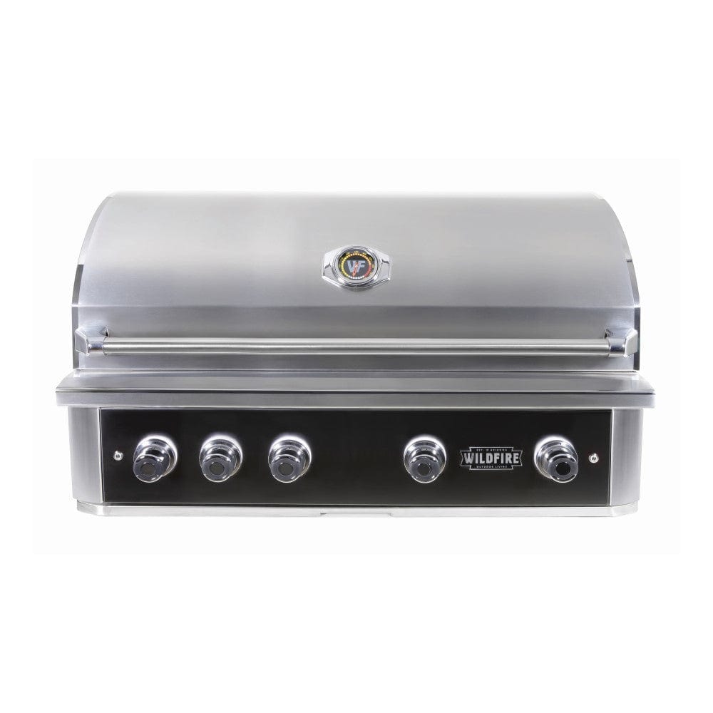 Wildfire Ranch PRO 42-Inch 4-Burner Built-In Gas Grill in Black Stainless Steel