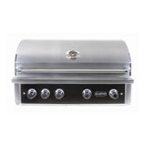 Wildfire Ranch PRO 42-Inch 4-Burner Built-In Gas Grill in Black Stainless Steel