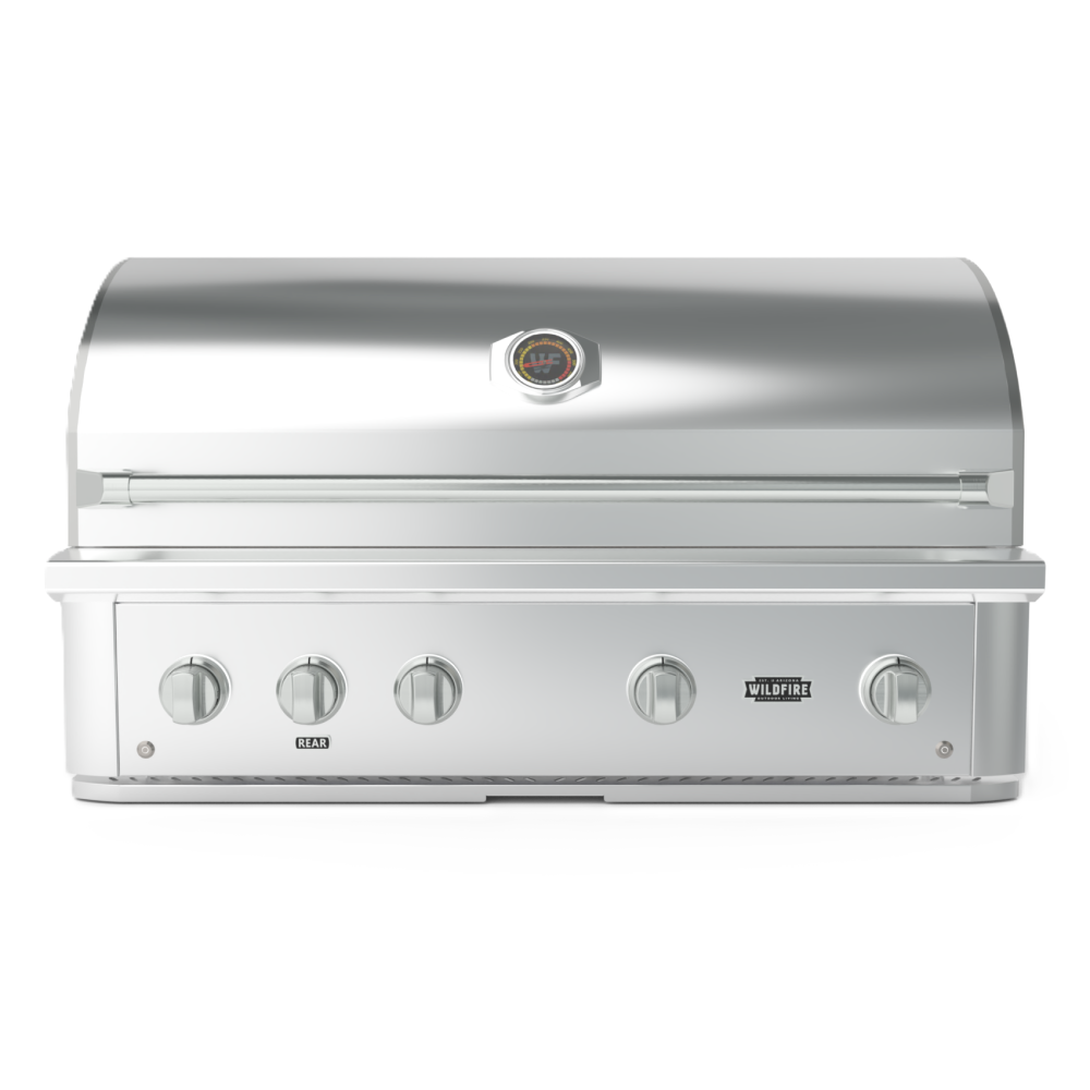 Wildfire Ranch PRO 42-Inch 4-Burner Built-In Gas Grill in Stainless Steel