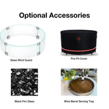 Wine Barrel Dude Dining and Bar Height Optional Accessories