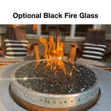 Wine Barrel Dude Optional Black Fire Glass