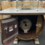 Wine Barrel Dude Sidecar Access Door Open