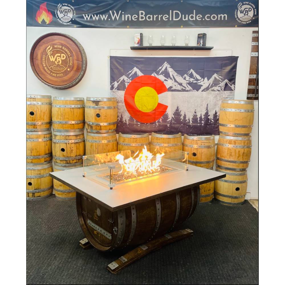 Wine Barrel Dude Sidecar with Flames