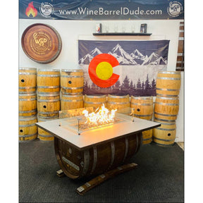 Wine Barrel Dude Sidecar with Flames