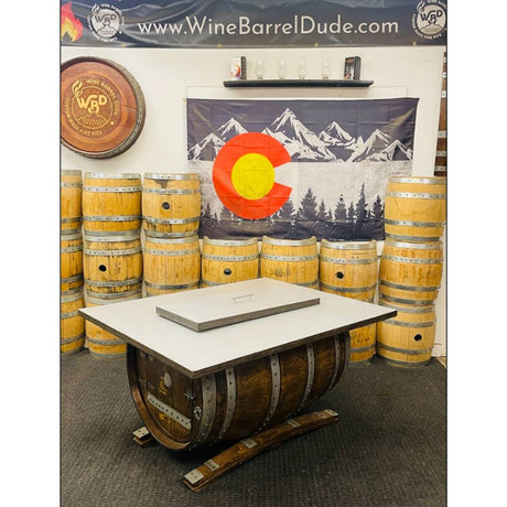 Wine Barrel Dude Sidecar with Lid