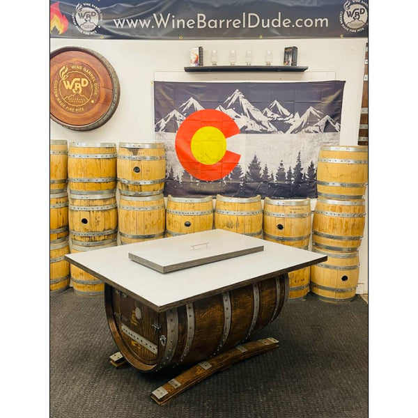 Wine Barrel Dude Sidecar with Lid