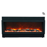 Amantii Panorama XT 72-Inch IndoorOutdoor Smart Electric Fireplace (BI-72-DEEP-XT)