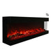 Amantii TRU-VIEW 72-Inch IndoorOutdoor 3-Sided Smart Electric Fireplace (72-TRU-VIEW-XL)
