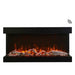 Amantii TRU-VIEW XT IndoorOutdoor 3-Sided Smart Electric Fireplace