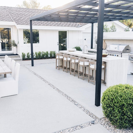 American Made Grills Estate 42 Gas Grill in a modern backyard setting