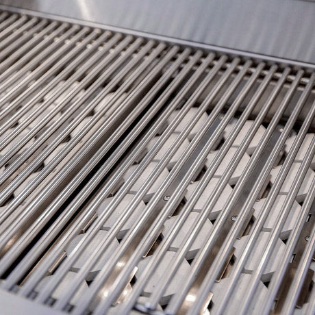American Made Grills Estate 42 Gas Grill ceramic briquette system under the grid