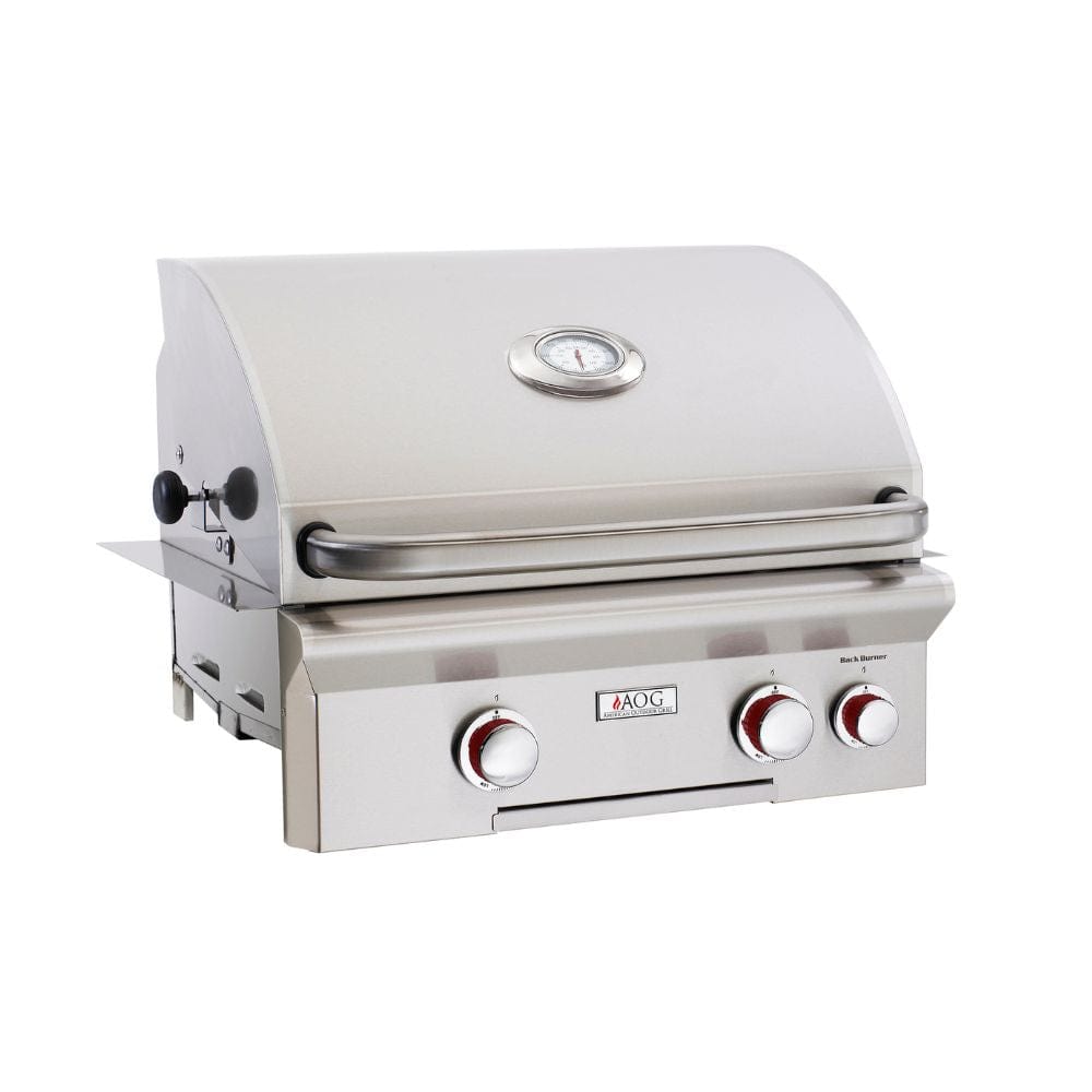 American Outdoor Grill T-Series 24-Inch Built-In Gas Grill with Backburner and Rotisserie Kit