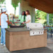 American Outdoor Grill T-Series 24" Gas Grill with Backburner built into a concrete counter