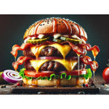 Mouthwatering burger cooked with the Arteflame Mini Griddle