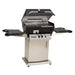 Broilmaster Slow Cooker Q3X Free Standing Aluminum Gas Grill with stainless steel cart