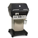 Broilmaster Slow Cooker Q3X Free Standing Aluminum Gas Grill with stainless steel cart and black base