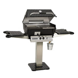 Broilmaster Slow Cooker Q3X Free Standing Aluminum Gas Grill with side shelves