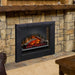 Dimplex 23-Inch Deluxe Insert Electric Firebox in an old fireplace hearth