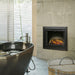 Dimplex 33-Inch Deluxe Built-in Electric Firebox in a bathroom