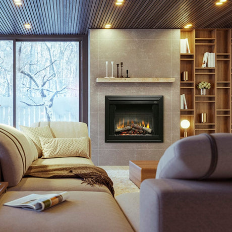 Dimplex 39-Inch Deluxe Built-in Electric Firebox in a contemporary living space