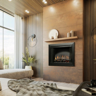Dimplex 39-Inch Standard Built-in Electric Firebox in a modern living room
