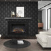Dimplex 45-Inch Deluxe Built-in Electric Firebox in a chic modern space
