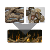 Dimplex Driftwood and River Rock Accessory Kit for Dimplex Linear Fireplaces