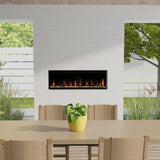 Dimplex Ignite Evolve Electric Fireplace Installed on a Covered Outdoor Patio