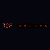 Dimplex Ignite Evolve Hidden Touch Control Panel Showing Temperature and Flame Controls