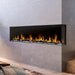 Dimplex Ignite XL Bold 74-Inch Electric Fireplace installed at a corner