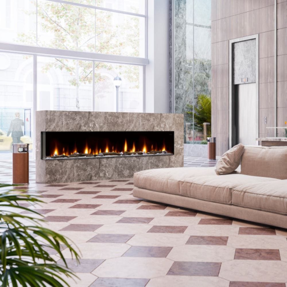 Dimplex Ignite XL Bold 88-Inch Electric Fireplace in a luxurious living space