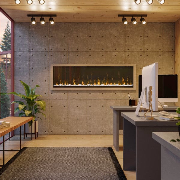 Dimplex IgniteXL 60-Inch Built-in Electric Fireplace in an office