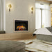 Dimplex Multi-Fire XHD33L Plug-in Electric Firebox in a cozy bedroom