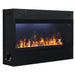 Dimplex Opti-Myst 46-Inch Linear Smart Vapor Fireplace with blue lighting